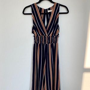 💕 💙 ILLA ILLA Navy and Orange Striped Jumper💕